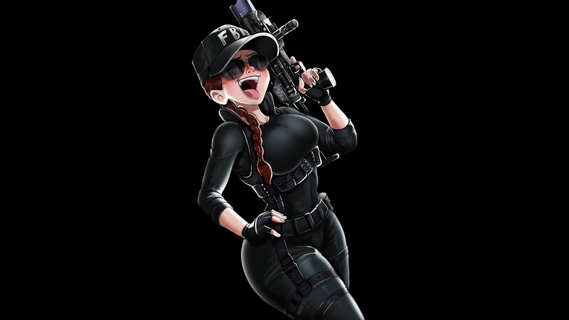 Female Agent with Rifle