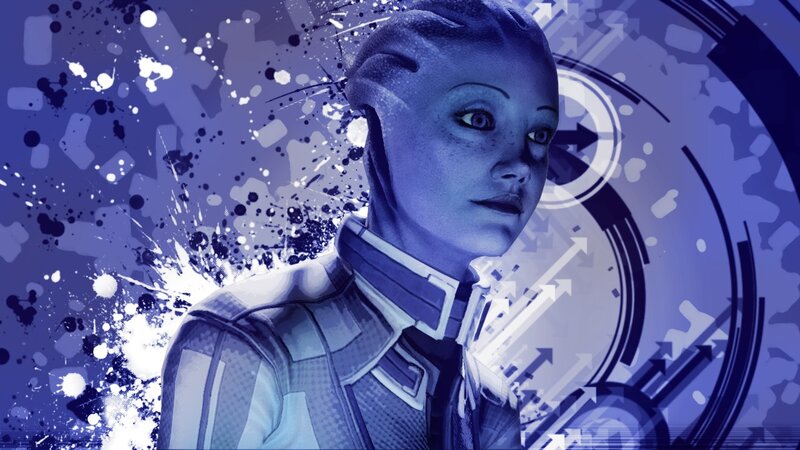 female alien character portrait