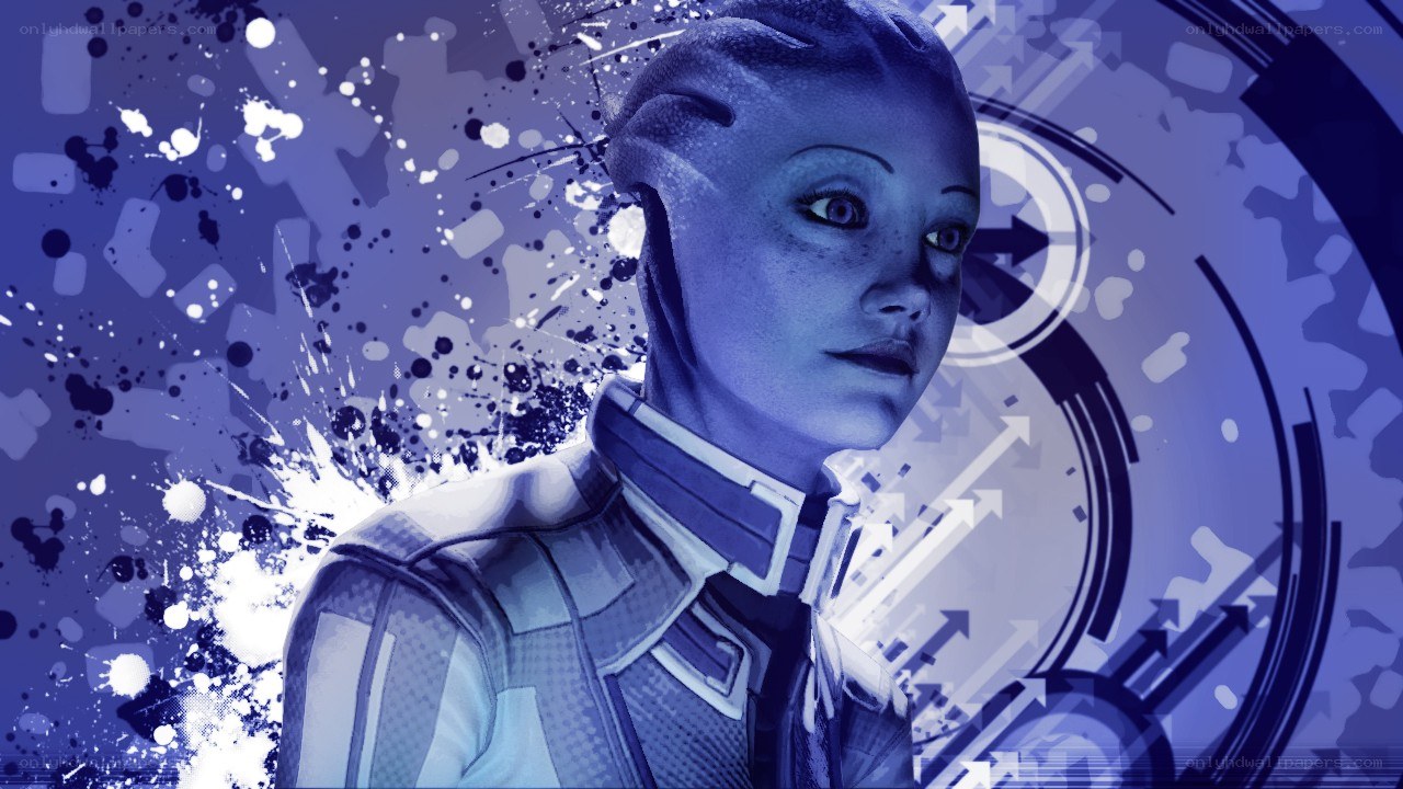 female alien character portrait