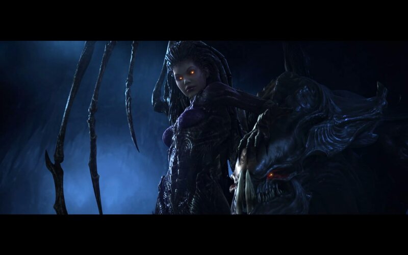 Female Alien Warrior — Blue