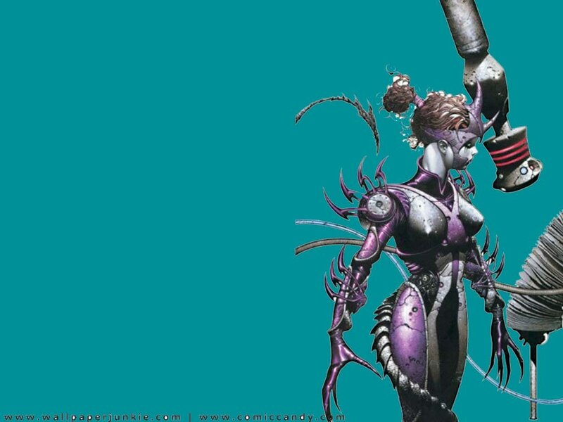 Female Alien Warrior — Teal