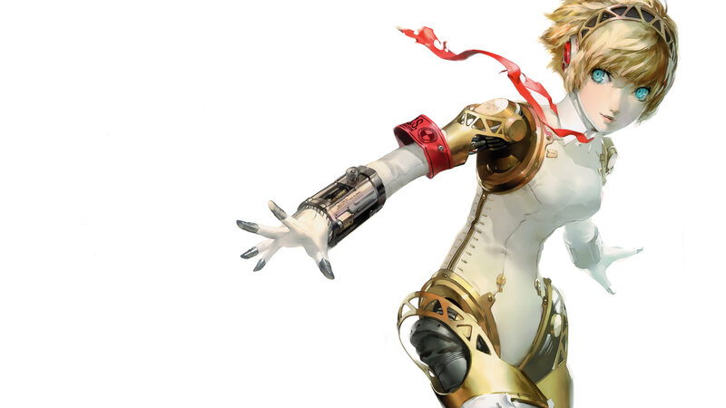Female Android Character — White, Dramatic, Digital Art, Robotic Arm