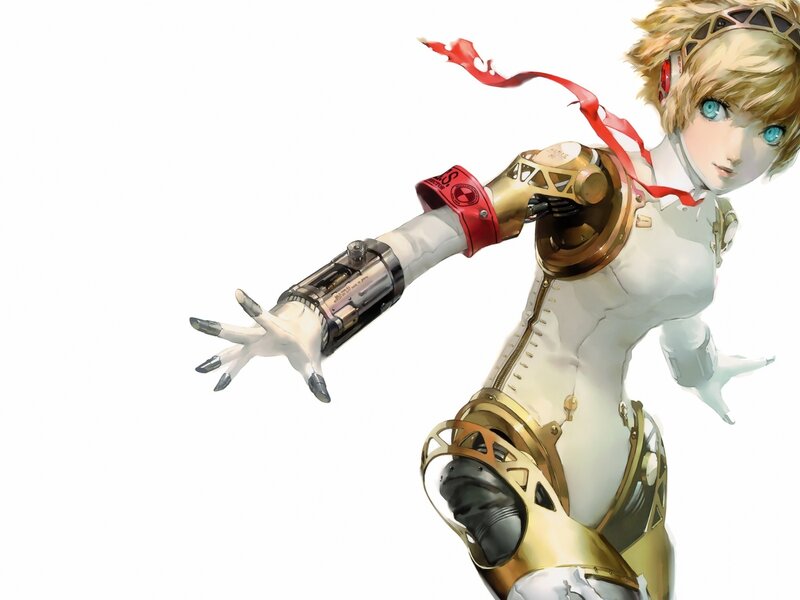 Female Android Character — White, Dramatic