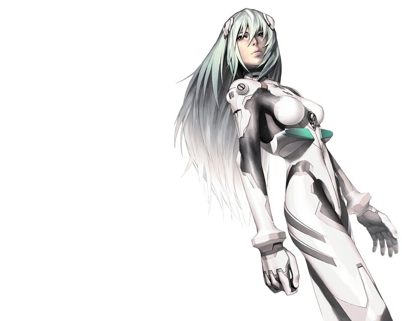 Female Android Character — White, Neutral