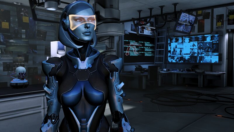 Female Android in Lab