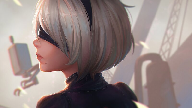 Female Android in Profile
