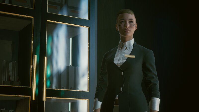 Female Android in Uniform — Black