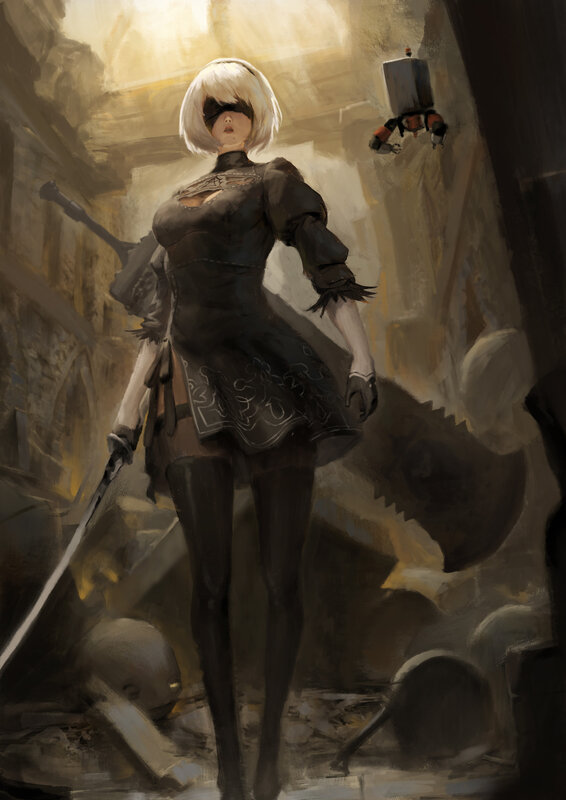 Female Android Warrior — Black