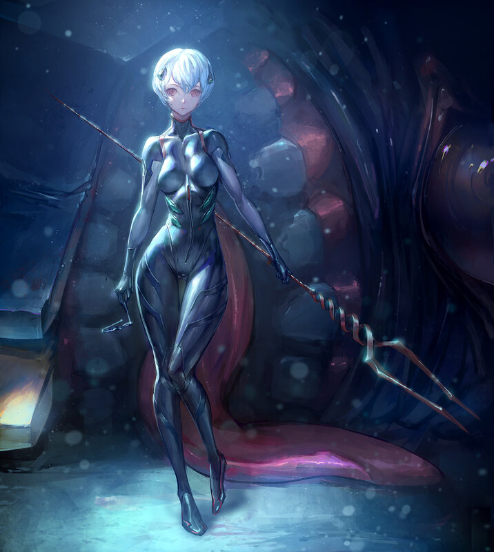 Female Android with Spear