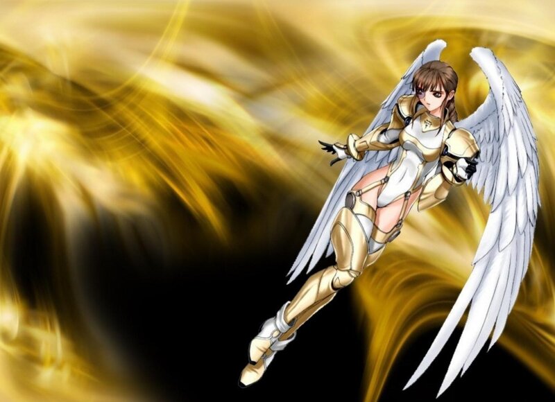 Female Angel in Armor