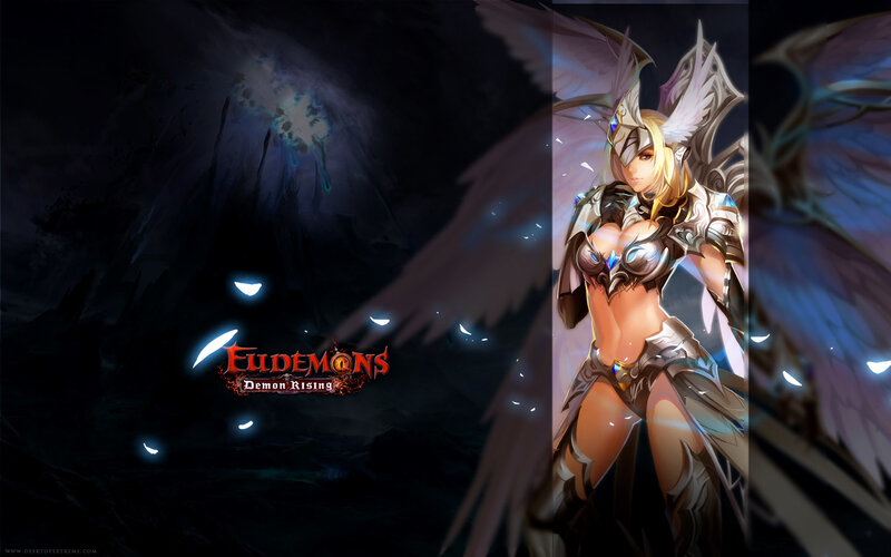 Female Angel Warrior — Black, Dramatic