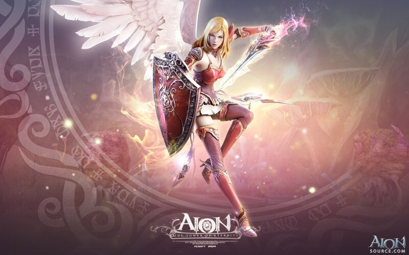 Female Angel Warrior — Red, Dramatic
