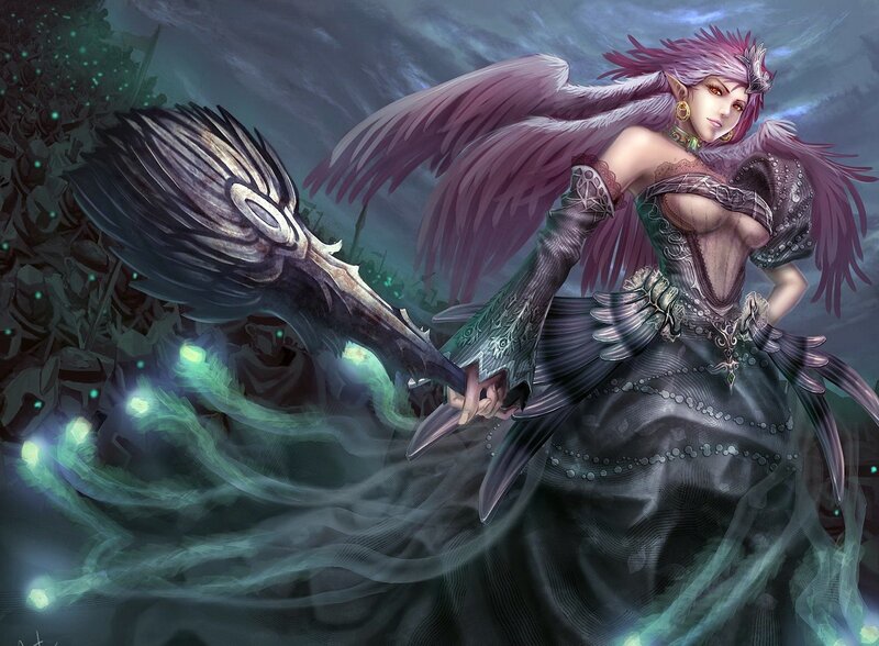 Female Angel with Weapon