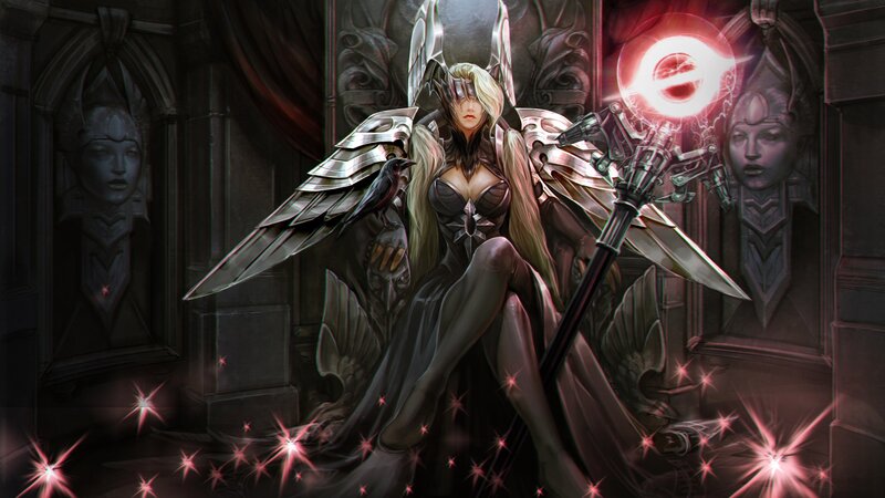 Female Angelic Warrior — Black