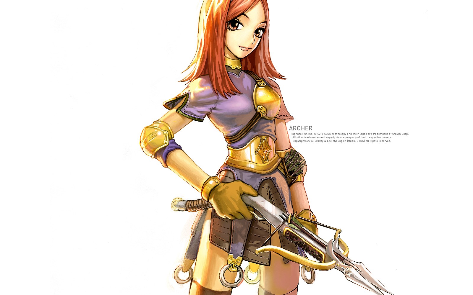 Female archer character art