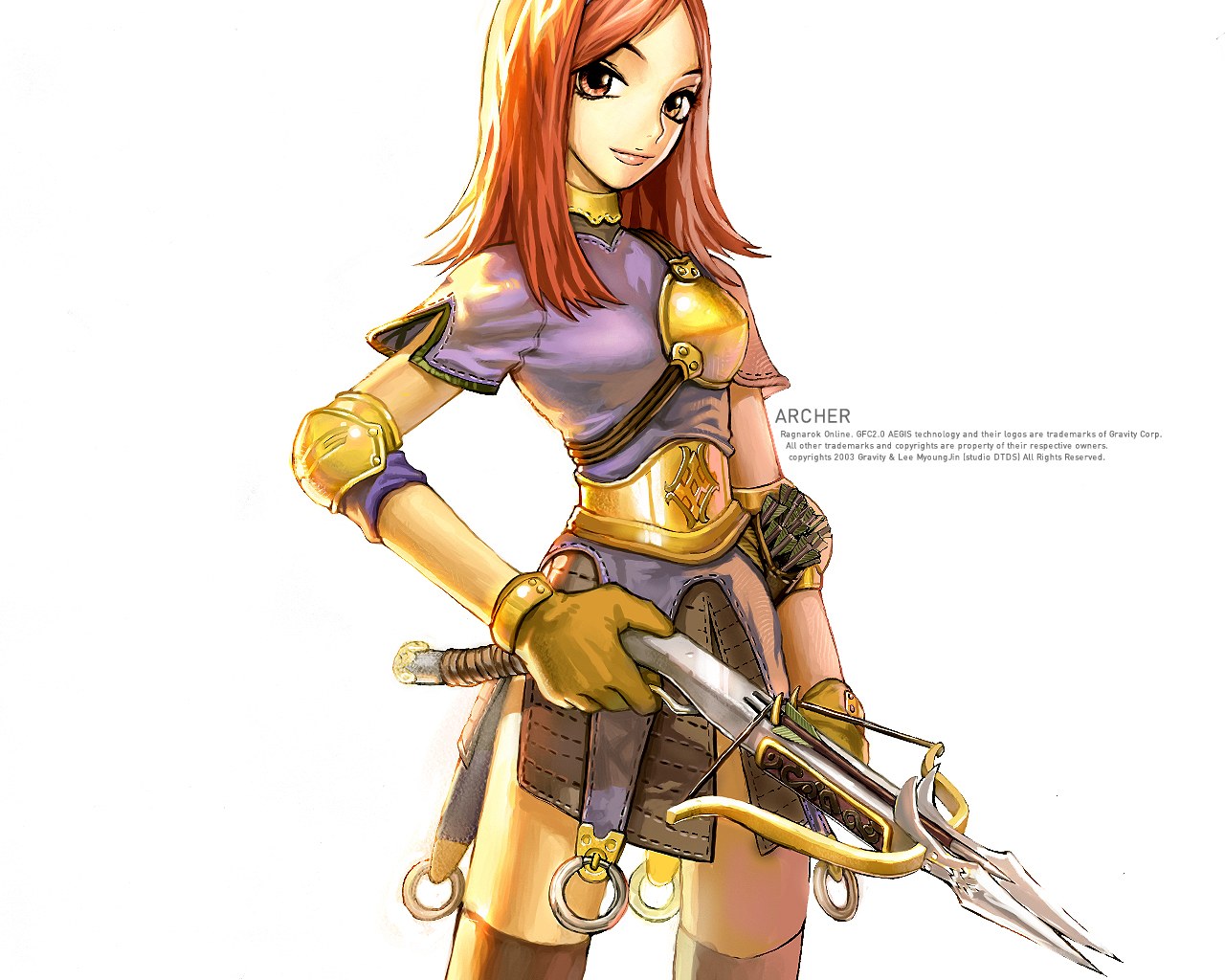 female archer character art