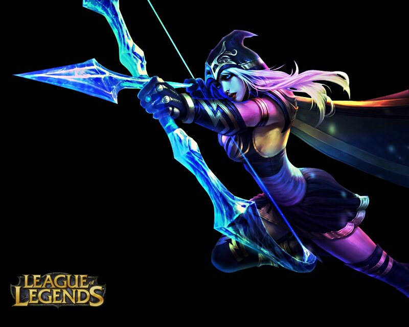Female Archer Character — Blue, Dramatic, Digital Art