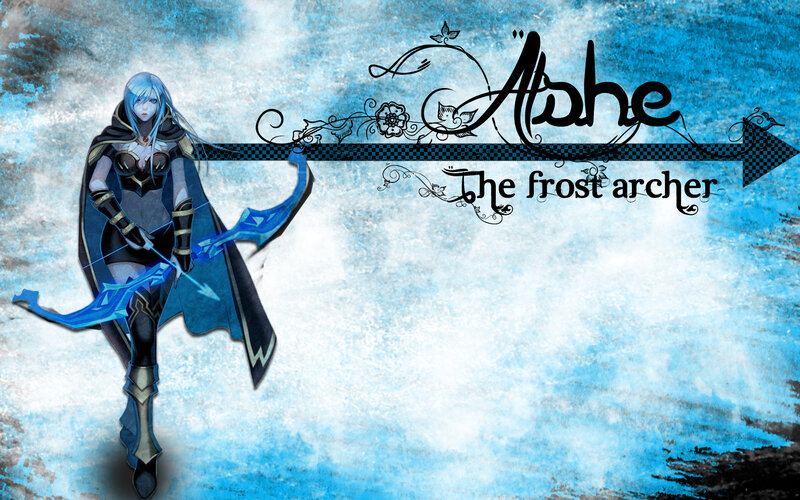 Female Archer Character — Blue, Dramatic, Winter