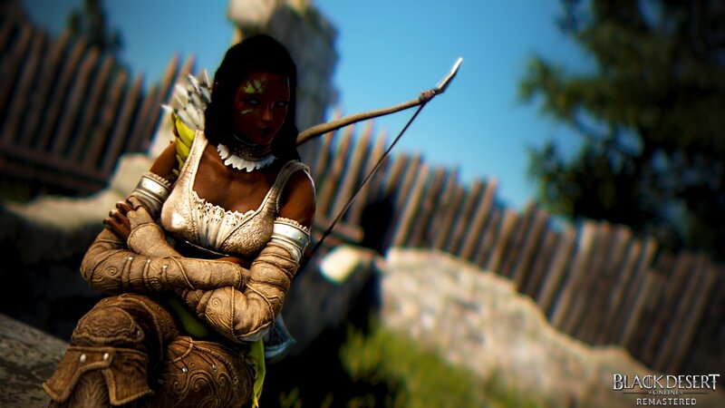 Female Archer Character — Brown, Serious