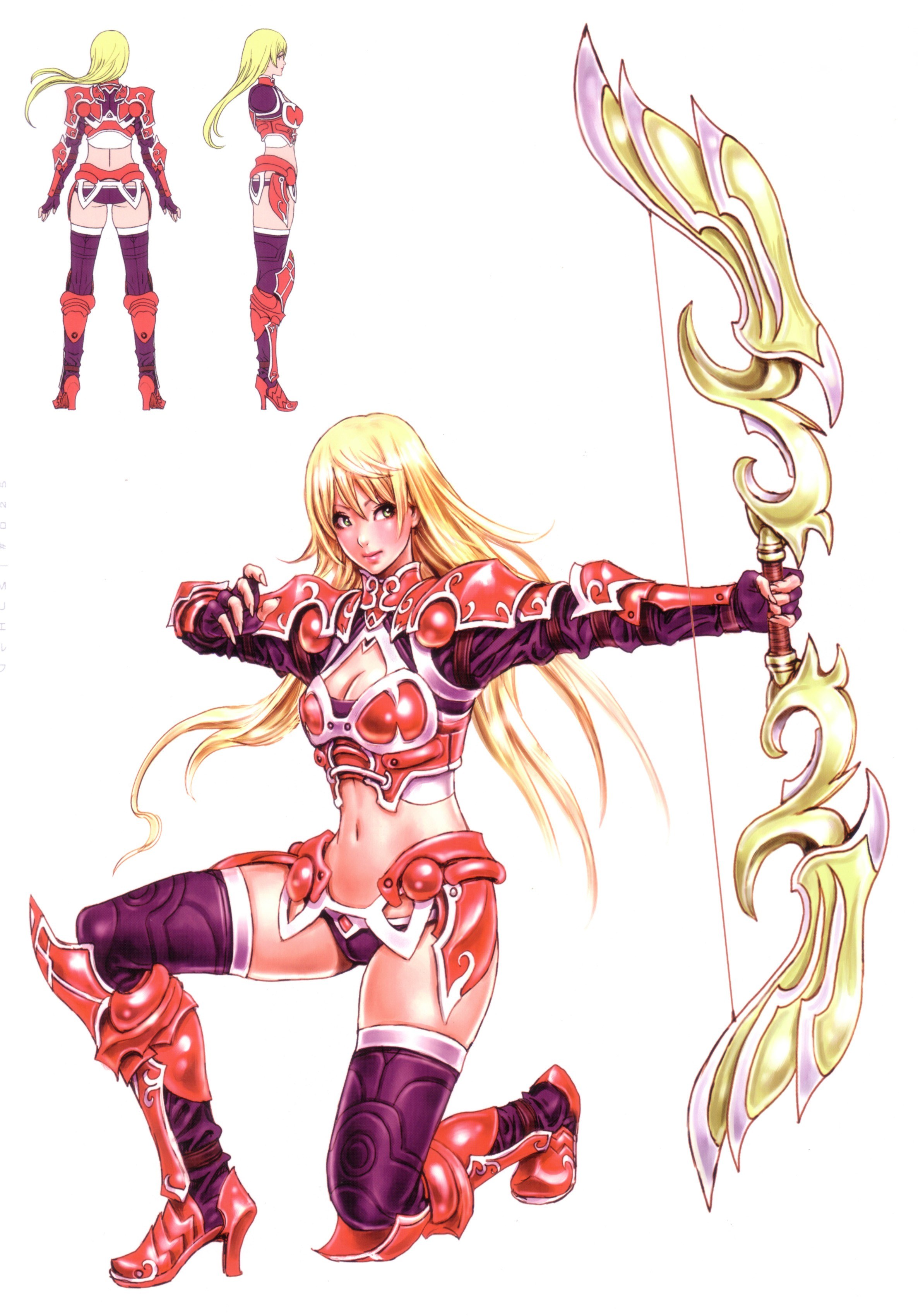 female archer character design