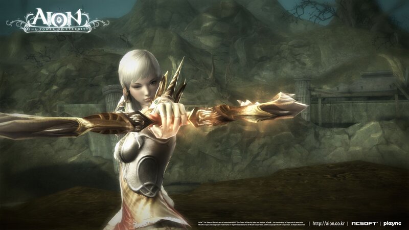 Female Archer Character — Gray, Dramatic, 3d Render