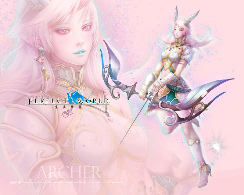 Female Archer Character — Pink, Fantasy