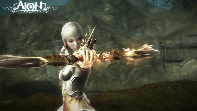 Female Archer Character — White, Dramatic, 3d Render