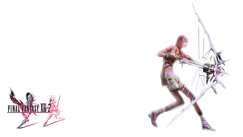 Female Archer Character — White, Dramatic