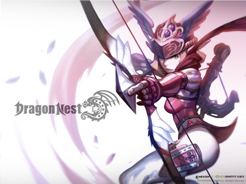 Female Archer Character — White