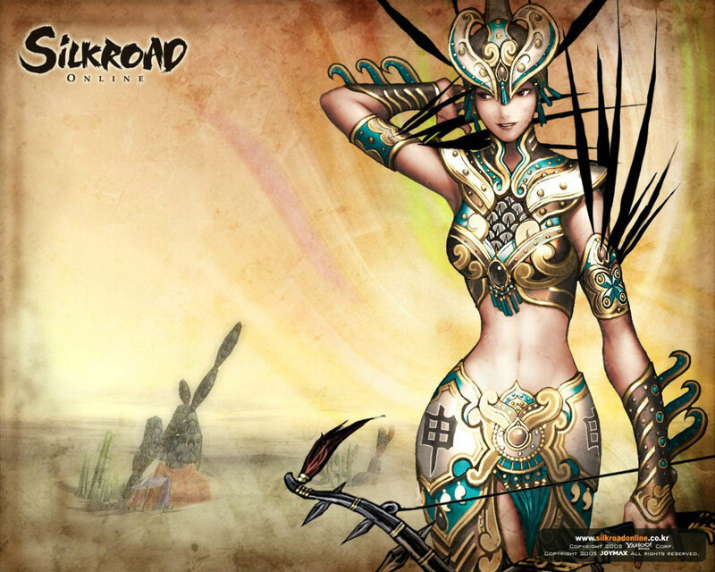 Female Archer in Armor — Gold