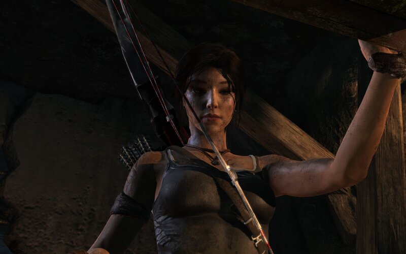 Female Archer in Cave — Brown