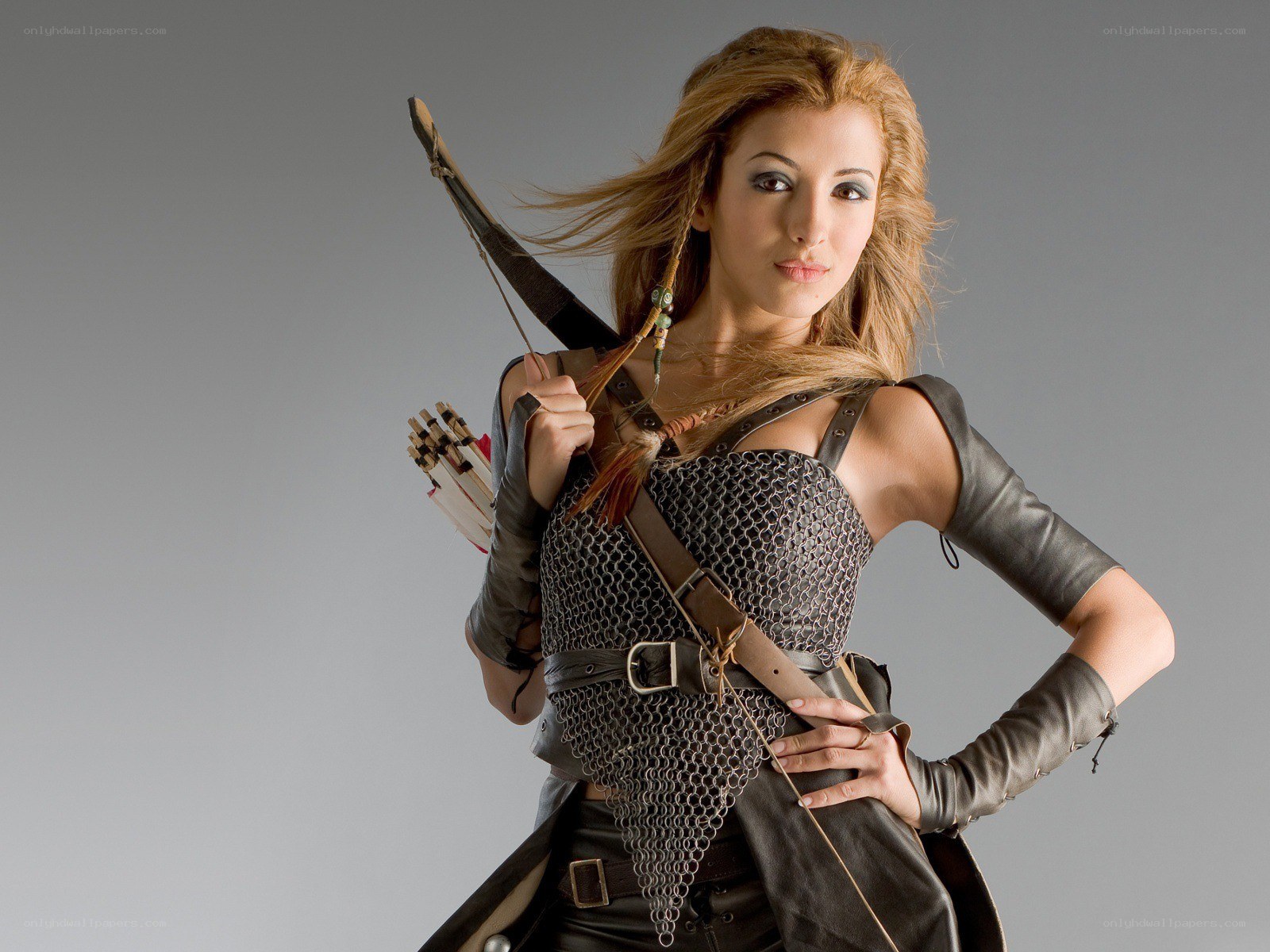 female archer in chainmail