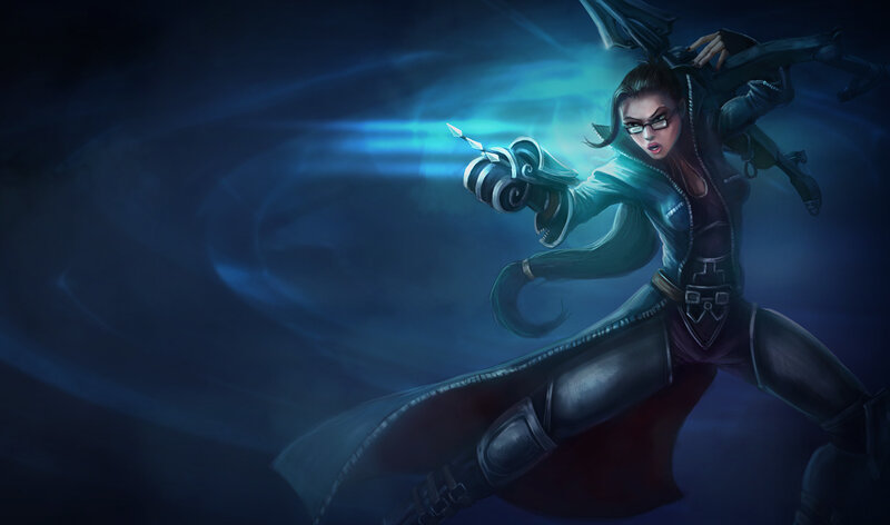 female archer in dark armor