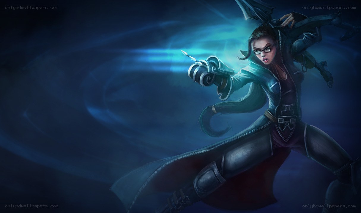 female archer in dark armor
