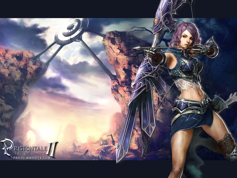 female archer in fantasy armor