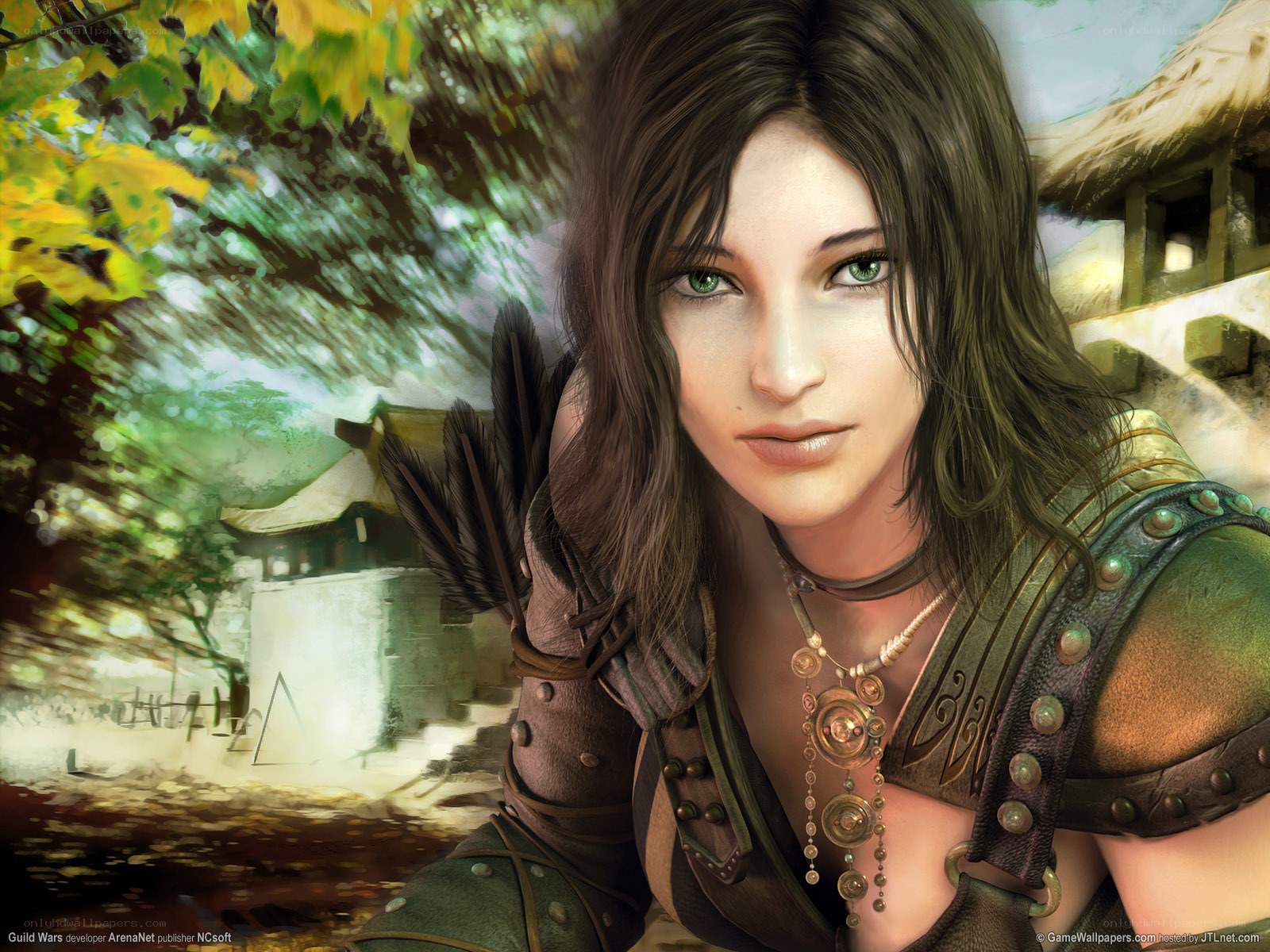 female archer in fantasy setting