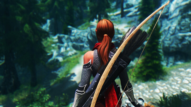 Female Archer in Forest — Green, Serene, Afternoon, 3d Render