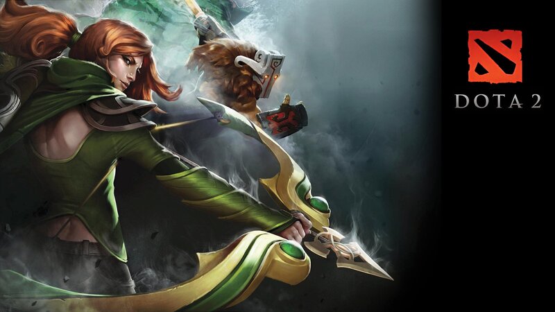 Female Archer in Green — Dramatic, Digital Art, Bow