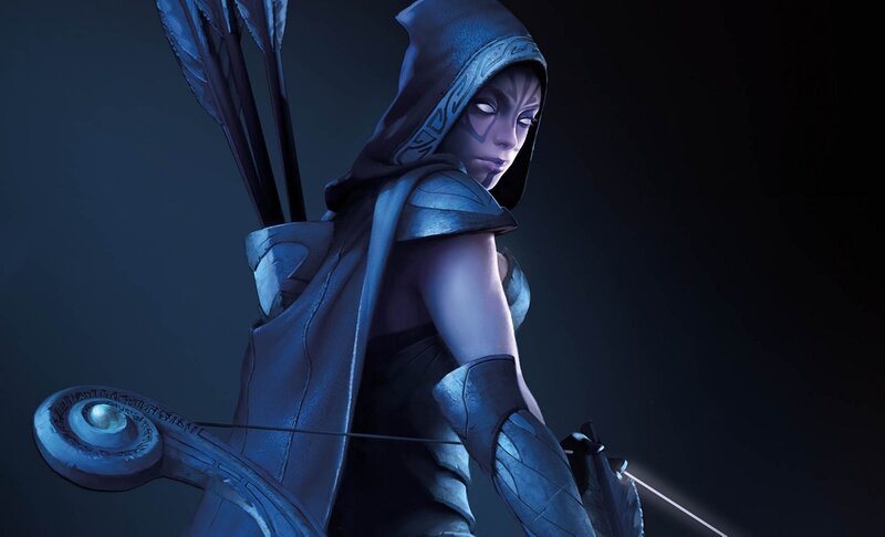 Female Archer in Hood