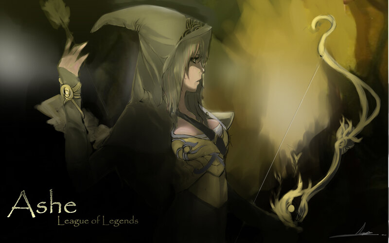 Female Archer in Hooded Cloak
