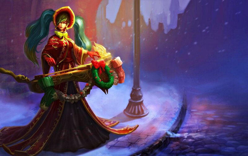Female Archer in Winter — Red