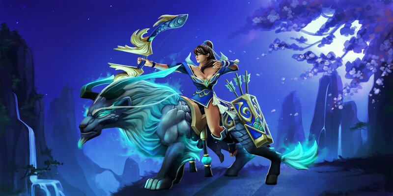 Female Archer on a Beast