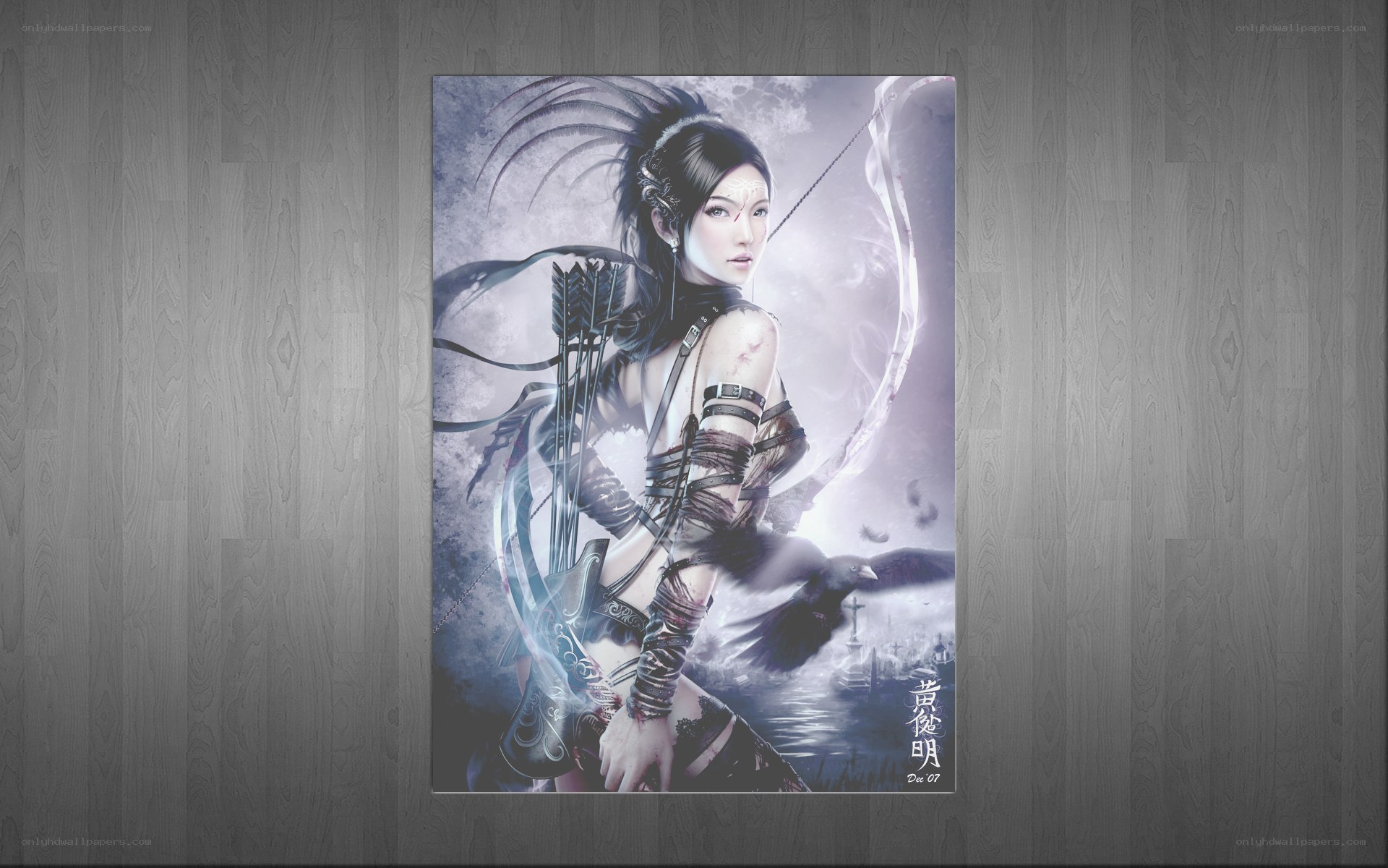 female archer warrior art