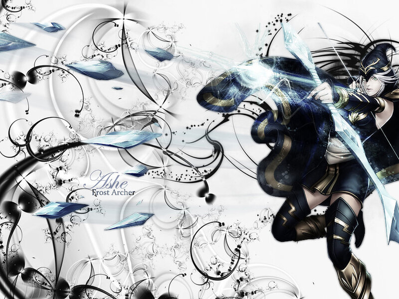 Female Archer with Bow — Black, Dramatic, Digital Art