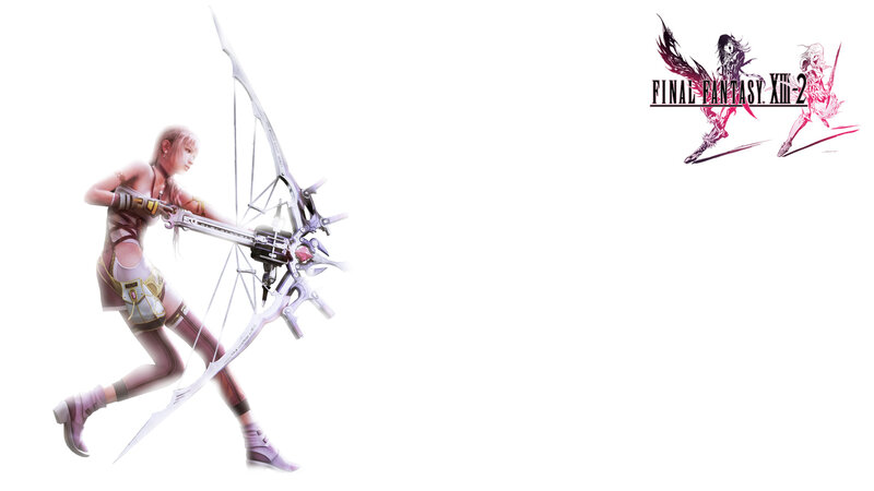 Female Archer with Bow — White, Dramatic