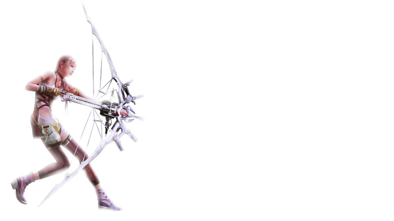 Female Archer with Bow — White, Dynamic