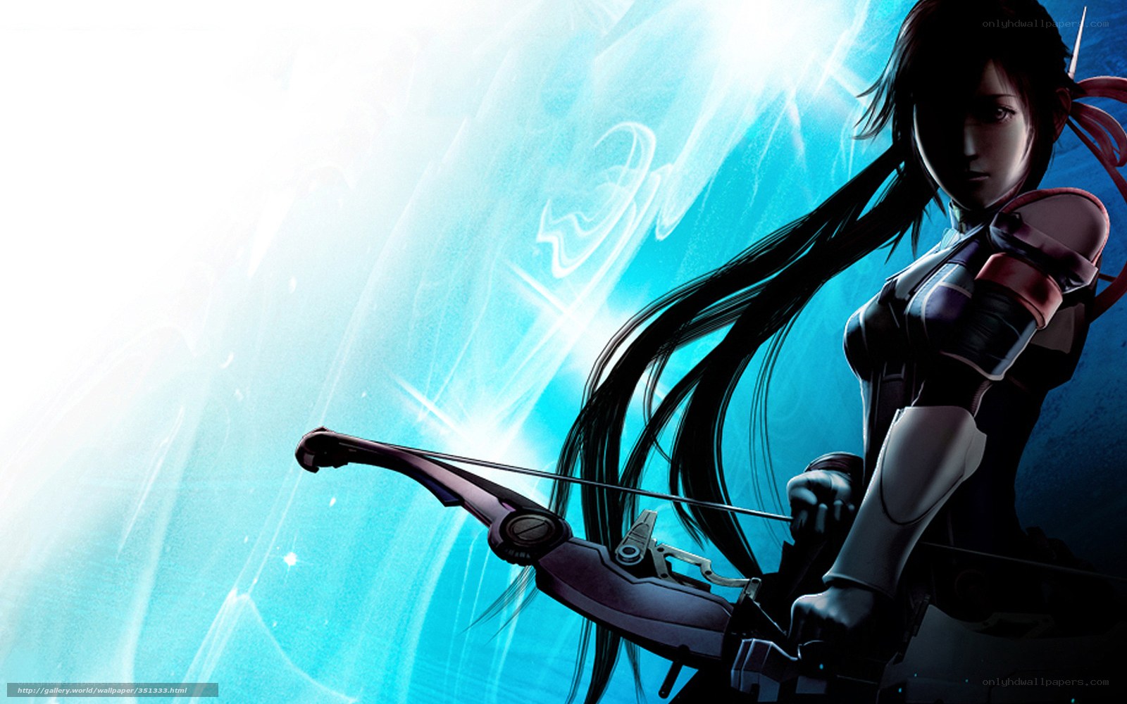 female archer with bow