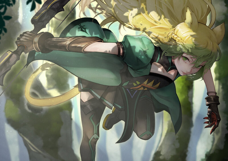 Female Archer with Cat Ears