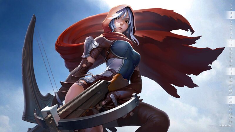 Female Archer with Crossbow