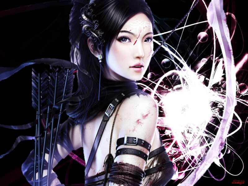 Female Archer with Injuries — Black